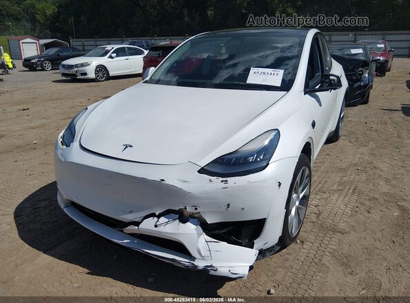 5YJYGDEEXMF140302 2021 TESLA MODEL Y White Вид спереду