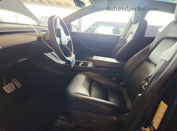 5YJYGDEF1MF277914 2021 TESLA MODEL Blue Widok wnętrza z przodu