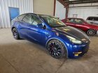 2021 Tesla Model Y Blue vin: 5YJYGDEF1MF277914