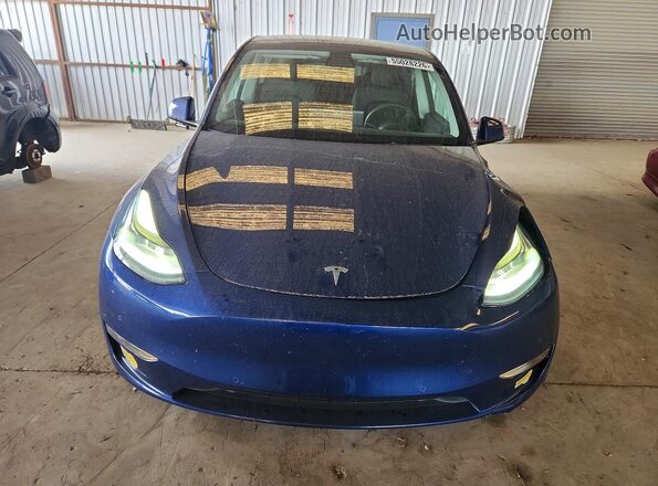 5YJYGDEF1MF277914 2021 TESLA MODEL Blue Widok z przodu