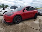 2021 Tesla Model Y Burgundy vin: 5YJYGDEF9MF139568