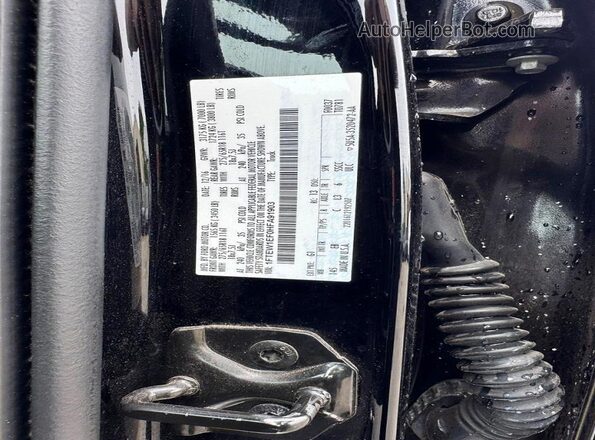 1FTEW1EF0HFA91903 2017 FORD F150 Черный Вид задней части салона