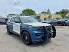 2021 Ford Explorer Police Interceptor Синий vin: 1FM5K8AB0MGC24960