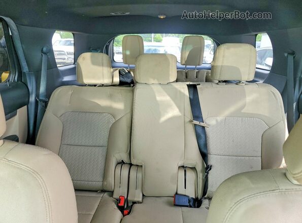 1FM5K8B83GGB00169 2016 FORD EXPLORER Белый Вид задней части салона