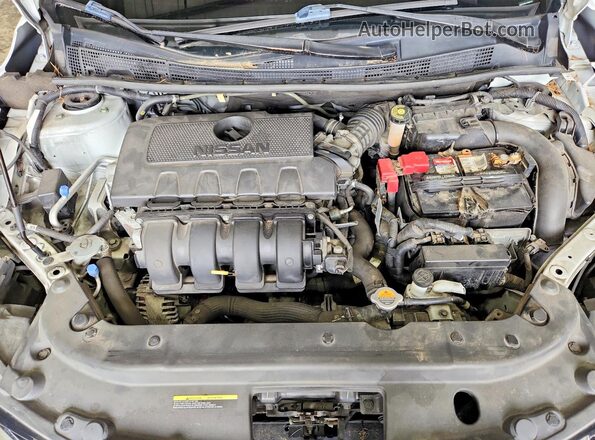 3N1AB7AP6JY309212 2018 NISSAN SENTRA White Engine compartment view