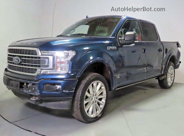 1FTEW1EG3JFC46359 2018 FORD F150 Синий Задняя правая четверть