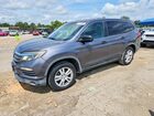 2017 Honda Pilot Lx Gray vin: 5FNYF5H19HB003052