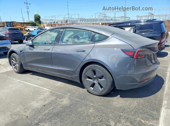 5YJ3E1EA0PF625161 2023 TESLA MODEL Gray Trasero derecho