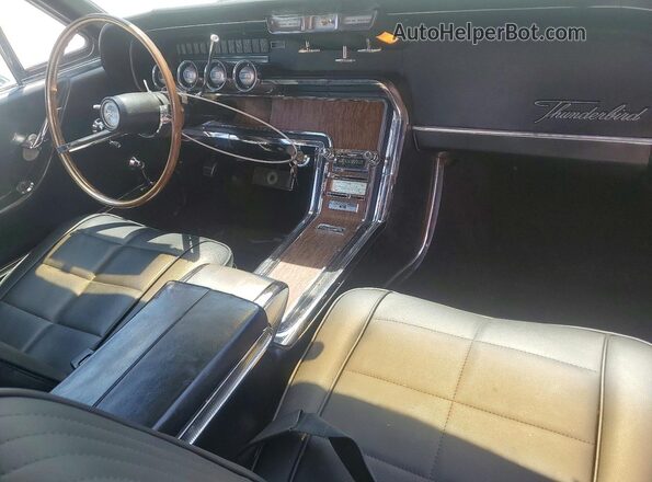 6Y87Z167198 1966 FORD THUNDERBIRD Black Вид панелі приладів