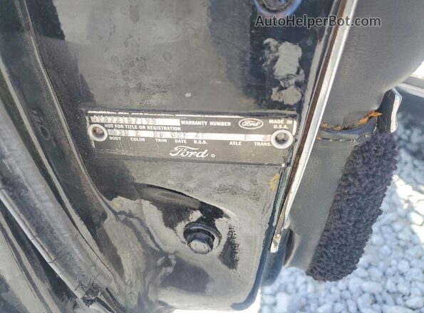 6Y87Z167198 1966 FORD THUNDERBIRD Black Вид підкапотного простору