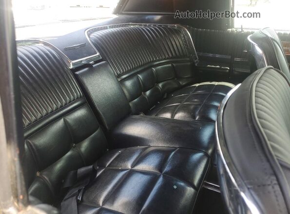 6Y87Z167198 1966 FORD THUNDERBIRD Black Вид задніх сидінь