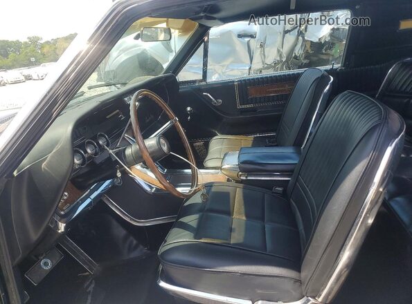 6Y87Z167198 1966 FORD THUNDERBIRD Black Вид салону спереду