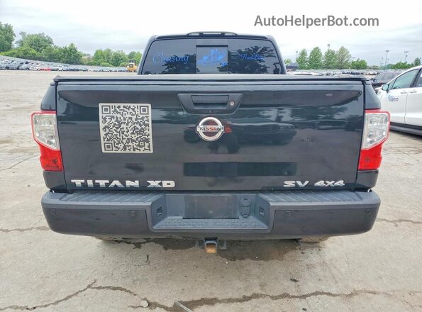 1N6BA1F47HN521802 2017 NISSAN TITAN Black Widok wnętrza z przodu