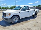 2022 Ford F150 White vin: 1FTMF1CB0NKD90175