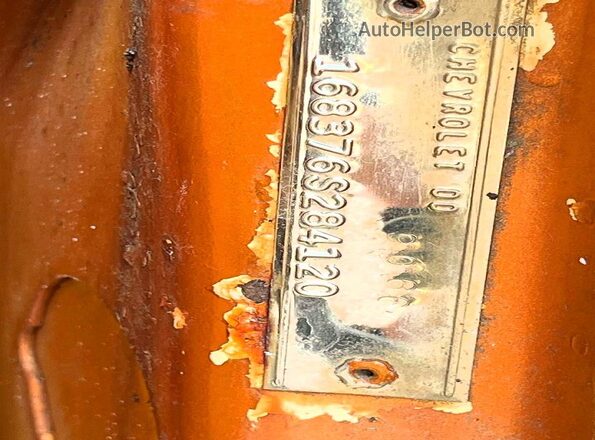 168376S284120 1966 CHEVROLET IMPALA Orange Вид задньої частини салону