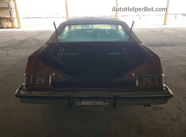 7A93H625047 1977 MERCURY MECURY Red უკანა ხედი