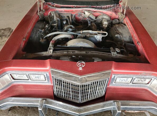 7A93H625047 1977 MERCURY MECURY Red უკანა სალონის ხედი