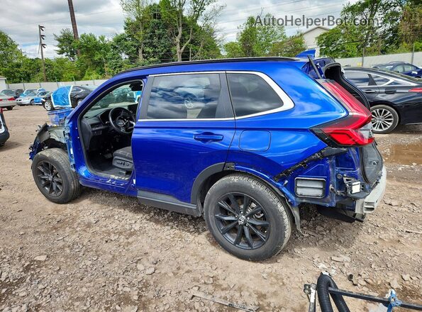 7FARS5H57RE022370 2024 HONDA CR-V Синий Задняя левая четверть