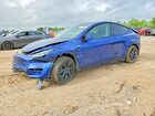 2024 Tesla Model Y Синий vin: 7SAYGDED5RA333939