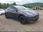 2024 Tesla Model Y Long Range Dual Motor All-wheel Drive Gray vin: 7SAYGDEE0RA281645