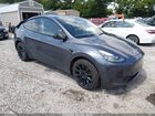 2022 Tesla Model Y Long Range Dual Motor All-wheel Drive Gray vin: 7SAYGDEE2NA006563