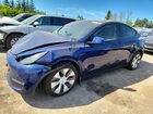 2022 Tesla Mdl Y Синий vin: 7SAYGDEE2NF504376