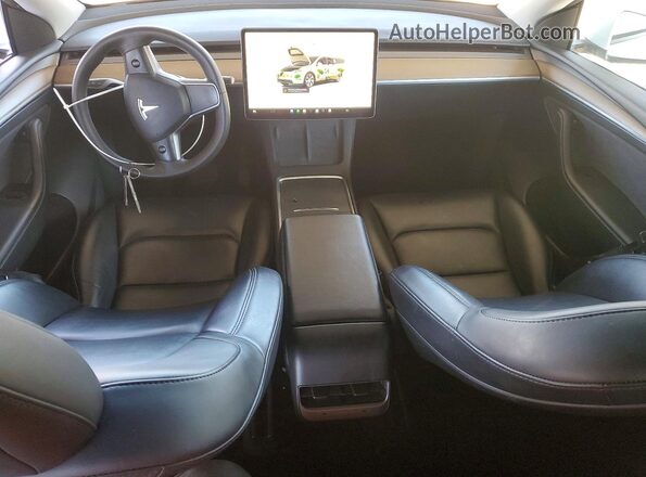 7SAYGDEE5PF637409 2023 TESLA MODEL White Vista del salpicadero