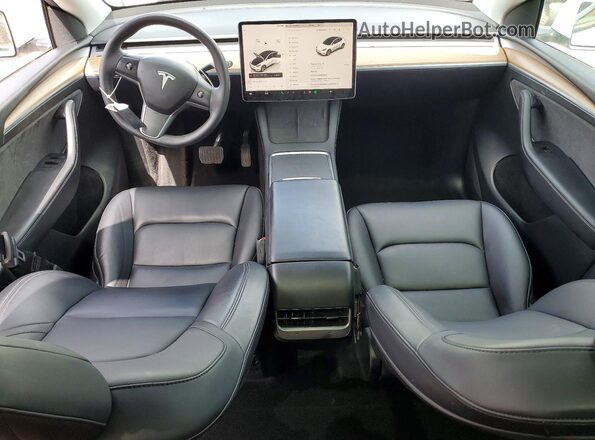 7SAYGDEE5PF660849 2023 TESLA MODEL Белый Вид панели приборов