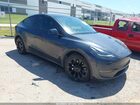 2024 Tesla Model Y Long Range Dual Motor All-wheel Drive Gray vin: 7SAYGDEE5RA288185