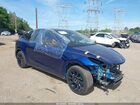 2024 Tesla Model Y Long Range Dual Motor All-wheel Drive Blue vin: 7SAYGDEE6RA227833