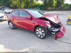 2024 Tesla Model Y Long Range Dual Motor All-wheel Drive Red vin: 7SAYGDEE7RF047067