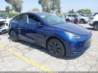 2024 Tesla Model Y Long Range Dual Motor All-wheel Drive Синий vin: 7SAYGDEE8RF152989