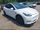 2022 Tesla Model Y Performance Dual Motor All-wheel Drive White vin: 7SAYGDEF1NF468186