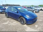 2022 Tesla Model Y Performance Dual Motor All-wheel Drive Blue vin: 7SAYGDEF3NF464219