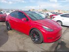 2022 Tesla Model Y Performance Dual Motor All-wheel Drive Red vin: 7SAYGDEF4NF513993