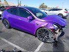 2024 Tesla Model Y Performance Dual Motor All-wheel Drive Фиолетовый vin: 7SAYGDEF4RF158975