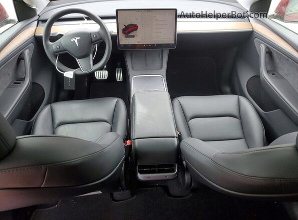 7SAYGDEF5RA292391 2024 TESLA MODEL Red Առջևի վահանակի տեսք