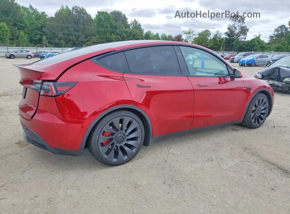 7SAYGDEF5RA292391 2024 TESLA MODEL Red Հետևի աջ