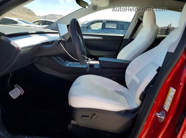 7SAYGDEF9PF980507 2023 TESLA MODEL Red Սալոնի դիմացի տեսք