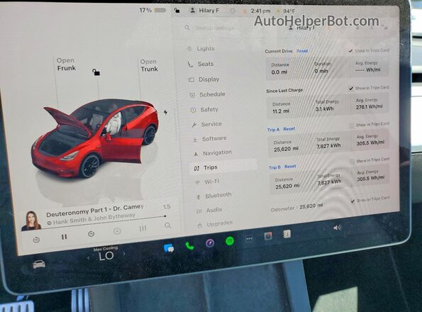 7SAYGDEF9PF980507 2023 TESLA MODEL Red Սարքավորումների վահանակի տեսք