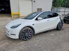 2022 Tesla Model Y White vin: 7SAYGDEFXNF539918
