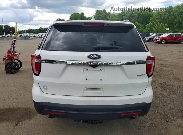 1FM5K8B83GGB00169 2016 FORD EXPLORER Белый Вид салона спереди