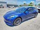 2022 Tesla Model 3 Blue vin: 5YJ3E1EB2NF278700