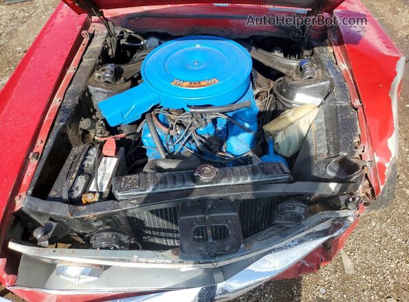 8R01C171986 1968 FORD MUSTANG Red Вид задньої частини салону
