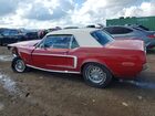 1968 Ford Mustang Sprint Red vin: 8R01C171986