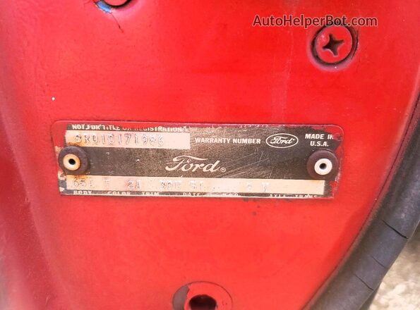 8R01C171986 1968 FORD MUSTANG Red Вид підкапотного простору