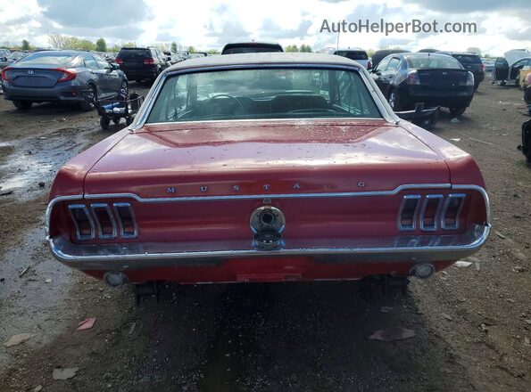 8R01C171986 1968 FORD MUSTANG Red Вид ззаду
