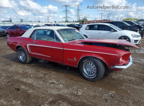 8R01C171986 1968 FORD MUSTANG Red Передня права чверть