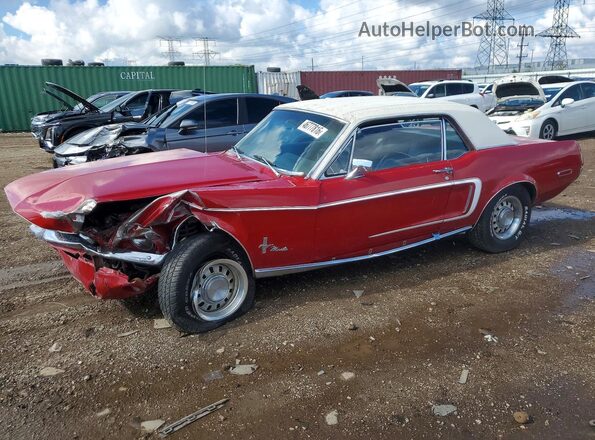 8R01C171986 1968 FORD MUSTANG Red Передня ліва чверть