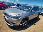 2019 Jeep Cherokee Limited Silver vin: 1C4PJMDN9KD216594
